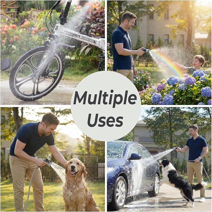 Retractable Garden Hose Reel, 5/8 in x 100ft, Heavy-Duty Aluminum Mount - Image 9