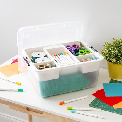 IRIS USA 18 QT Clear Storage Organizer - Image 2