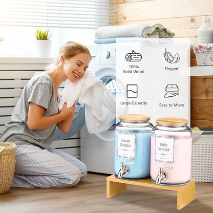 Laundry Detergent Dispenser. 0.9 Gallon Glass Laundry Soap Liquid Laundry - Image 2