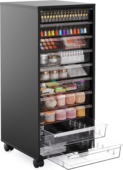 WOPITUES Storage Drawer Cart, Mobile Storage Cabinet, Makeup Storage by WOPITUESOfficial