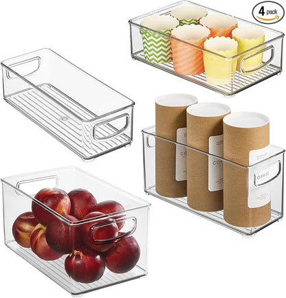 iDesign Stackable Storage Bins for Kitchen or Pantry, 4 Different Sizes by iDesign
