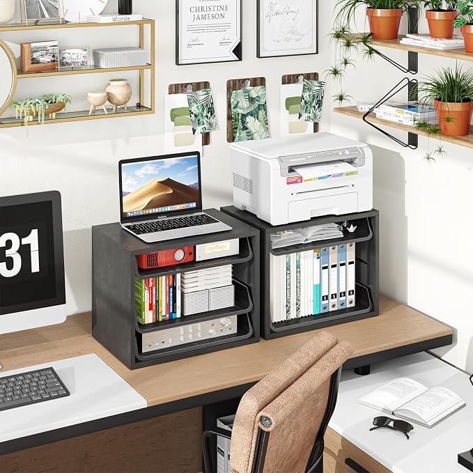 Simple Trending Desk File Organizers, 4-Tier Letter Tray Paper Organizer - Image 6