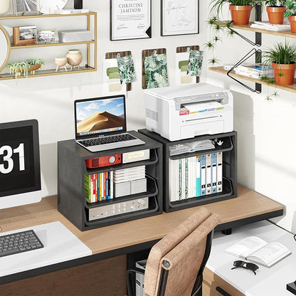 Simple Trending Desk File Organizers, 4-Tier Letter Tray Paper Organizer - Image 6
