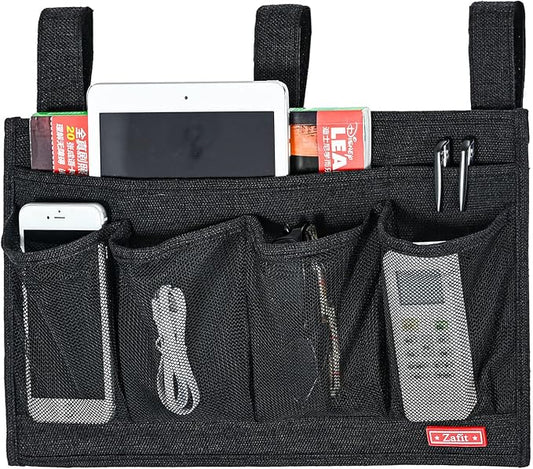 Linen Bedside Caddy, Bedside Storage Organizer by ZAFIT