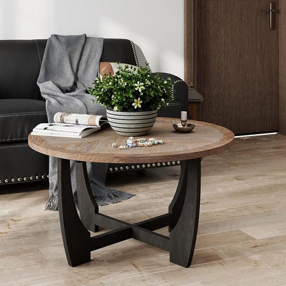 COZAYH Rustic Farmhouse Coffee Table - Image 9