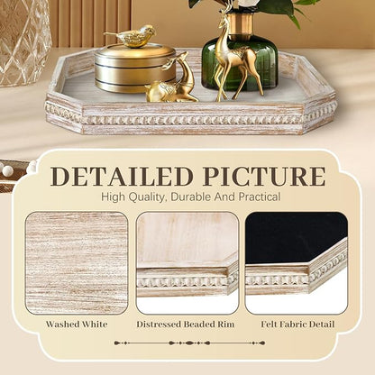 Wooden Decorative Tray, Rustic Serving Tray - Image 6