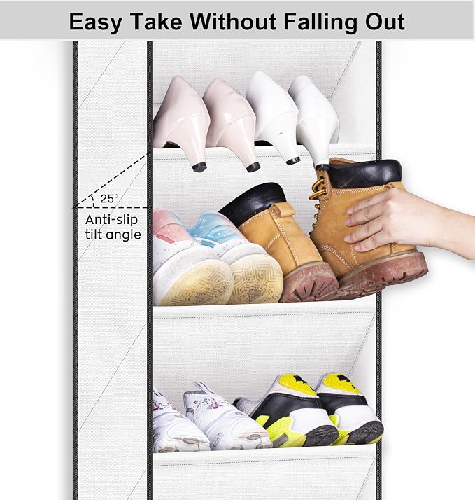 SLEEPING LAMB Over The Door Shoe Organizer - Image 5