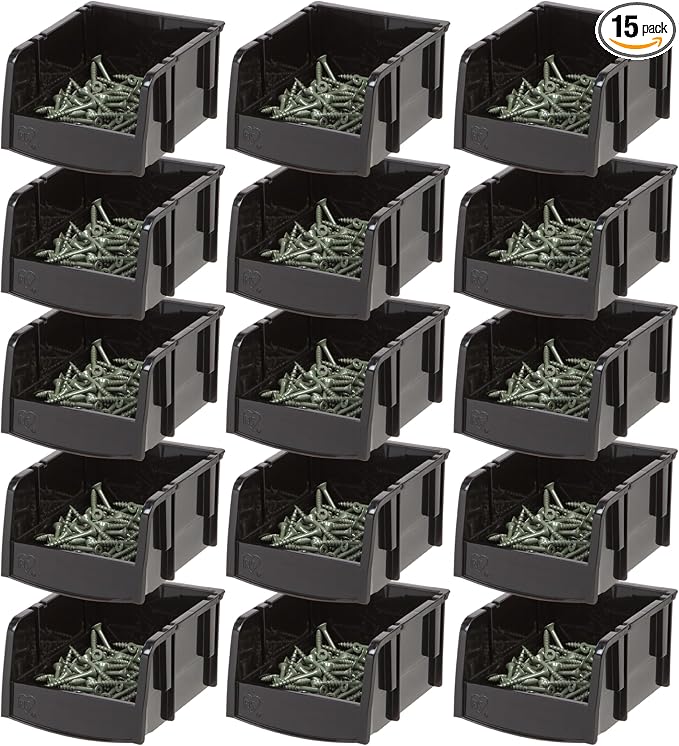 IRIS USA Extra Small Stackable Storage Bins, 5.5 x 4.5 x 3 inch, |Made in USA| by IRISUSA