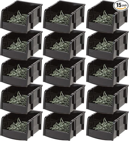 IRIS USA Extra Small Stackable Storage Bins, 5.5 x 4.5 x 3 inch, |Made in USA| by IRISUSA
