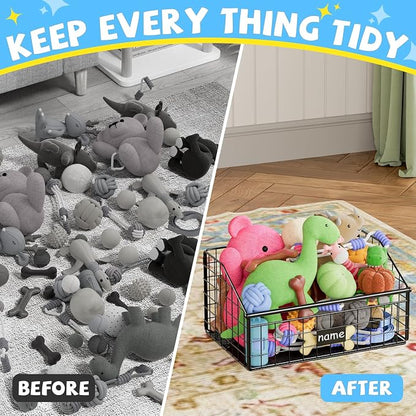 Kaiferty Indestructible Dog Toy basket, Small Toy Box - Image 5