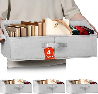 Extra Large Closet Organizers Bins 4 Pack by Criusia