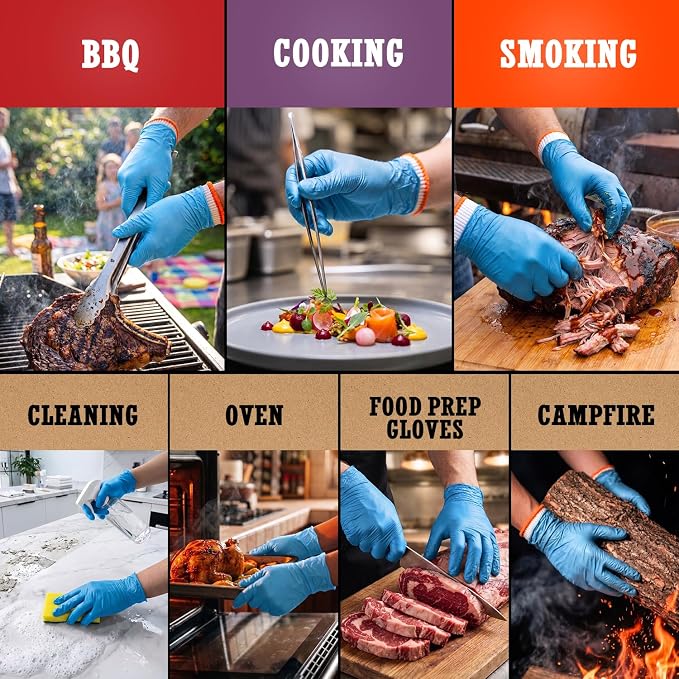 ANBOSON BBQ Gloves, Disposable BBQ Gloves Heat Resistant Cooking | Disposable - Image 5