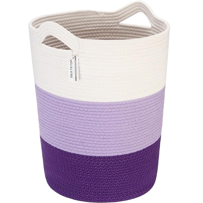 Sea Team Large Size Cotton Rope Woven Storage Basket by SeaTeam