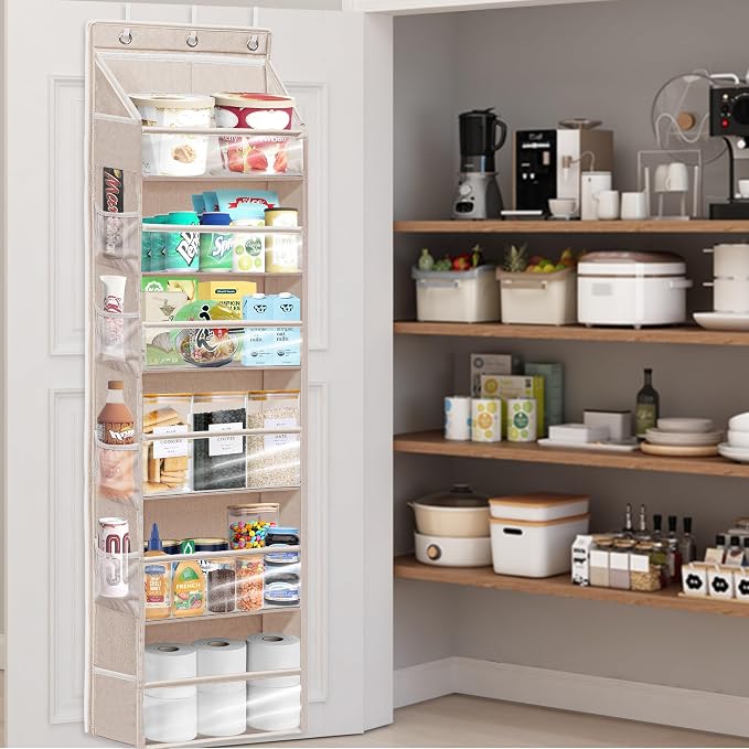 Over Door Organizer with 6 Extra Large Pockets 12 Side Pockets, Sturdy Closet - Image 7