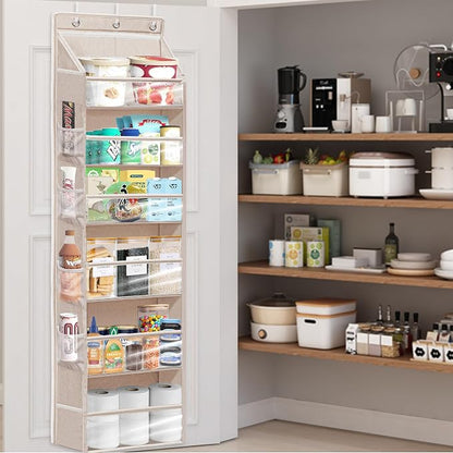 Over Door Organizer with 6 Extra Large Pockets 12 Side Pockets, Sturdy Closet - Image 7