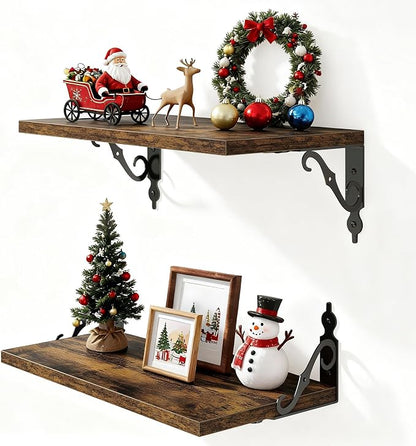16 Inch Deep Floating Shelves for Wall, 8 Inch Deep Floating Shelf by FunMemories
