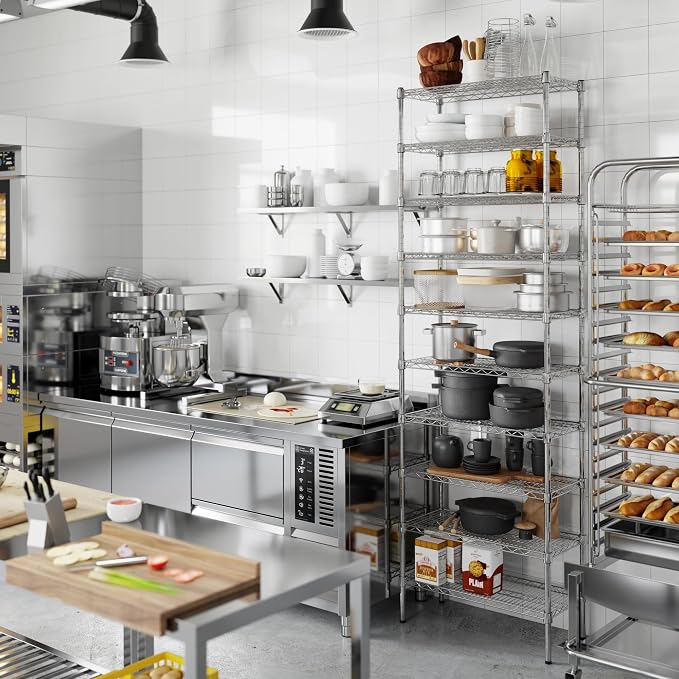 14" Deep x 30" Wide x 96" Height Wire Shelving Kit | 10-Tier | NSF Commercial - Image 7