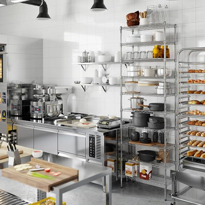 14" Deep x 30" Wide x 96" Height Wire Shelving Kit | 10-Tier | NSF Commercial - Image 7