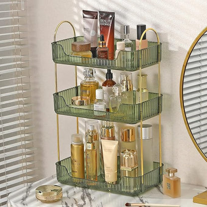 shuang qing 3 Tier Bathroom Counter Organizer Countertop Storage, Cosmetics - Image 2