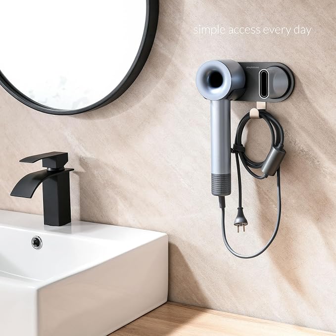 simpletome Hair Dryer Holder Wall Mount - Image 2