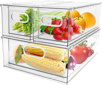 3 Pack Refrigerator Organizer Bins by GREENBY