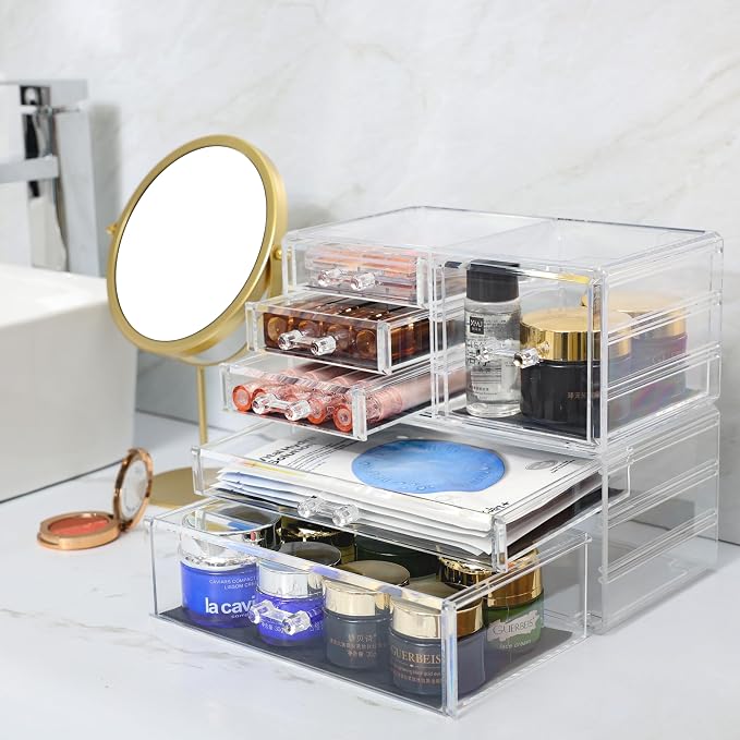 Cq acrylic 2 Pack Clear Desk Organizer - Image 8