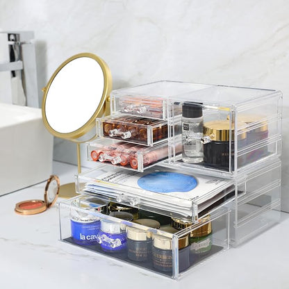 Cq acrylic 2 Pack Clear Desk Organizer - Image 8