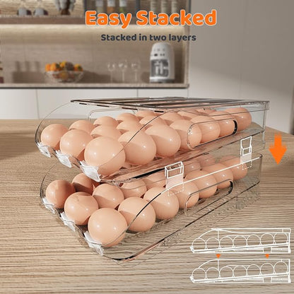 Egg Holder for Fridge, Automatic Steady Rolling Egg Dispenser - Image 6