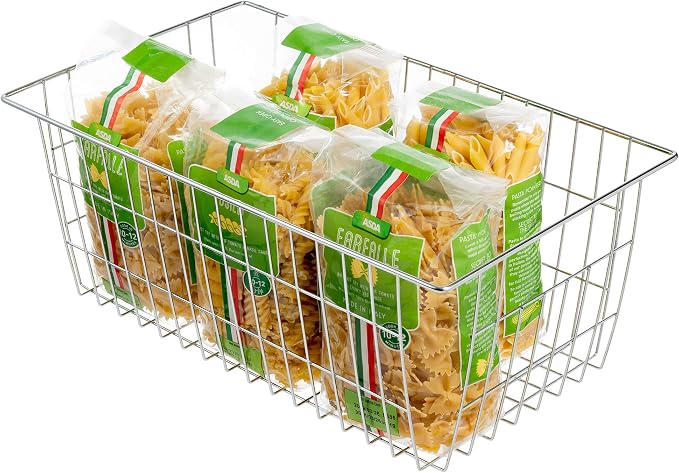 Slideep Farmhouse Wire Organizer Storage Bin Basket - Image 6