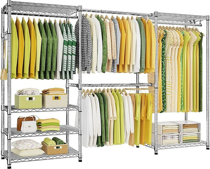 Ulif E1 Heavy Duty Closet Garment Rack, 6 Tiers Adjustable Metal Freestanding by Ulif