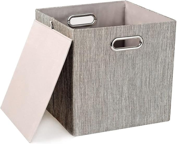 Posprica 3X Thicker Fabric Storage Cubes 13 inch Collapsible Storage Bins - Image 2