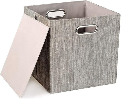 Posprica 3X Thicker Fabric Storage Cubes 13 inch Collapsible Storage Bins - Image 2