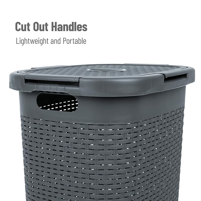 Mind Reader Slim Laundry Hamper - Image 4
