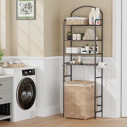 4-Tier Over The Toilet Storage, Bathroom Organizer | Space-Saving, Metal Shelf - Image 8