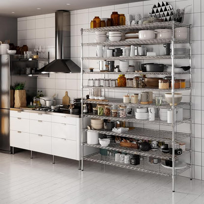 24" Deep x 60" Wide x 86" Height Wire Shelving Kit | 10-Tier | NSF Commercial - Image 6