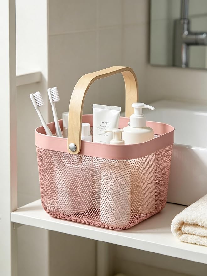 AJIODA Metal Mesh Steel Basket, Storage Organizer Basket Multi-functional - Image 6
