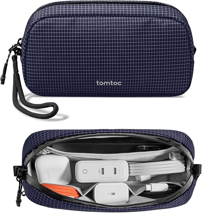 tomtoc Electronics Organizer Travel Case Performance, Water Resistant Bag Cable by tomtoc