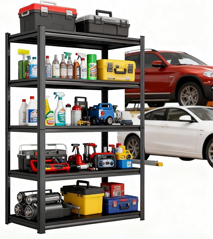 Garage Shelves, 14-48''W Heavy-Duty Storage Shelves, Double-Layer Uprights - Image 8