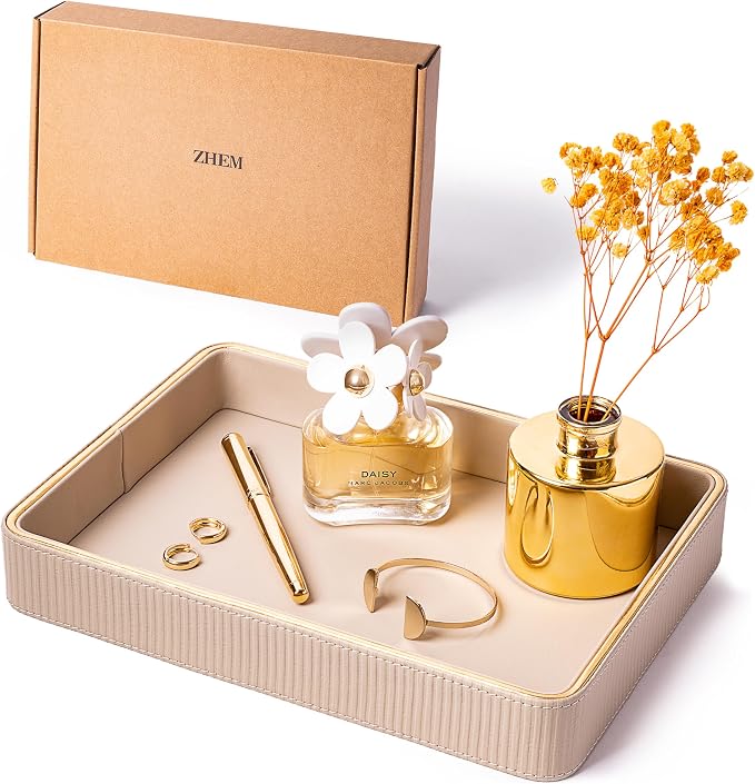 Nightstand Tray Perfume Tray Valet Tray Night Stand Bedside Organizer| Perfume - Image 5