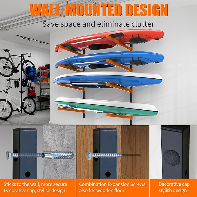 Kayak Storage Rack, Wall Mount Kayak Racks - Image 3