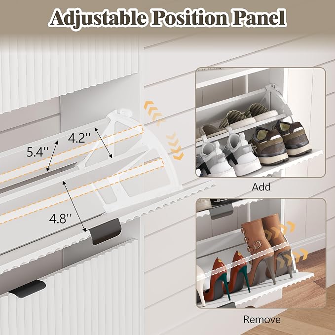 HUANLEGO Shoe Cabinet Storage for Entryway - Image 4