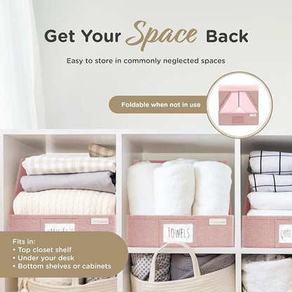 VIVIDECOR Open Front Trapezoid Closet Bins 12x12x10 – Easy Access Shelf - Image 7