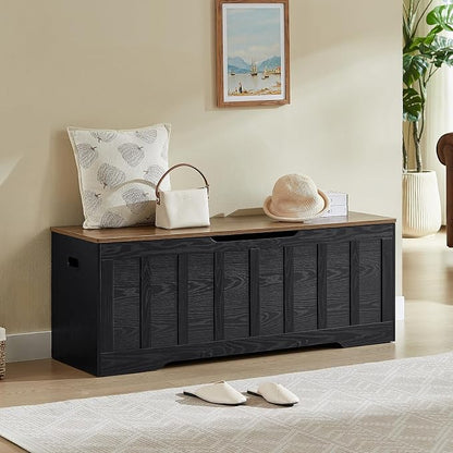 VANKILEY 51.2" Storage Chest Extra Large, Wooden Storage Bench, - Image 4