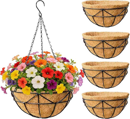 EIMQUVW 4 Pack Hanging Planters by EIMQUVW
