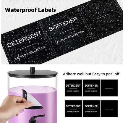 Glass Laundry Detergent Dispenser, 128 oz / 3.5L Fabric Softener Dispenser - Image 5