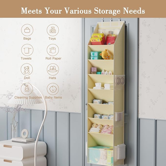 Criusia Shoe Storage, Over the Door Shoe Organizer, Hanging Closet Shoe Storage - Image 7