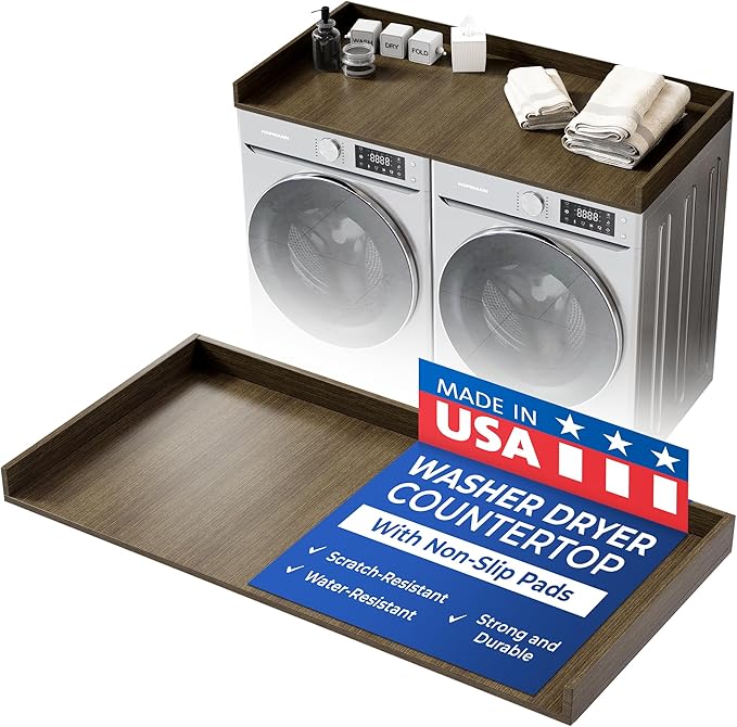 OfficeSimpli Washer Dryer Countertop, Made in USA, Non-Slip Pads, Easy Clean by OfficeSimpliUS