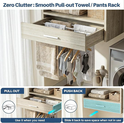 60" Wall Mounted Laundry Room Organization - Image 5
