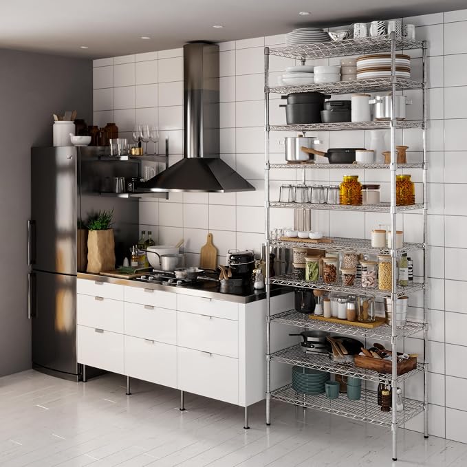18" Deep x 36" Wide x 96" Height Wire Shelving Kit | 10-Tier | NSF Commercial - Image 6