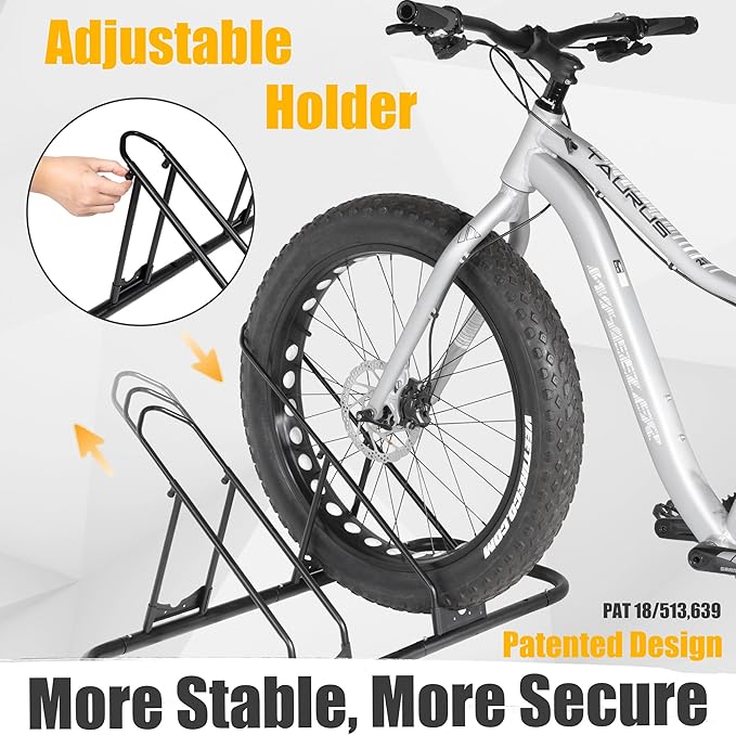 CyclingDeal Bicycle Floor Parking Rack Stand - Image 2